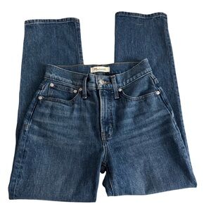 Madewell Perfect Vintage Straight Jeans Womens 24P Petite High Rise Denim